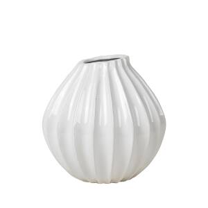 Broste Copenhagen Vase Wide M Keramik Ivory 
