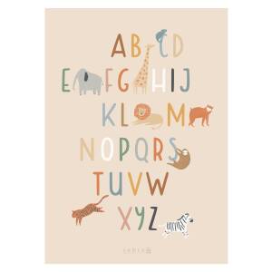 Sebra Plakat Alphabet A-Z Wildlife