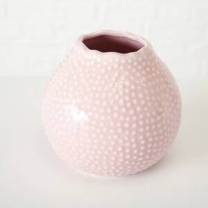 Bloominghome Vase rosa/weiß H 13 cm rosa