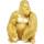 Kare Deko Figur Monkey Gorilla Side XL gold