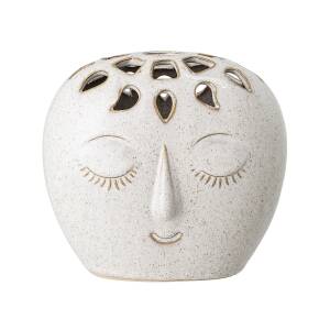 Bloomingville Vase Gesicht weiß H14,5 cm