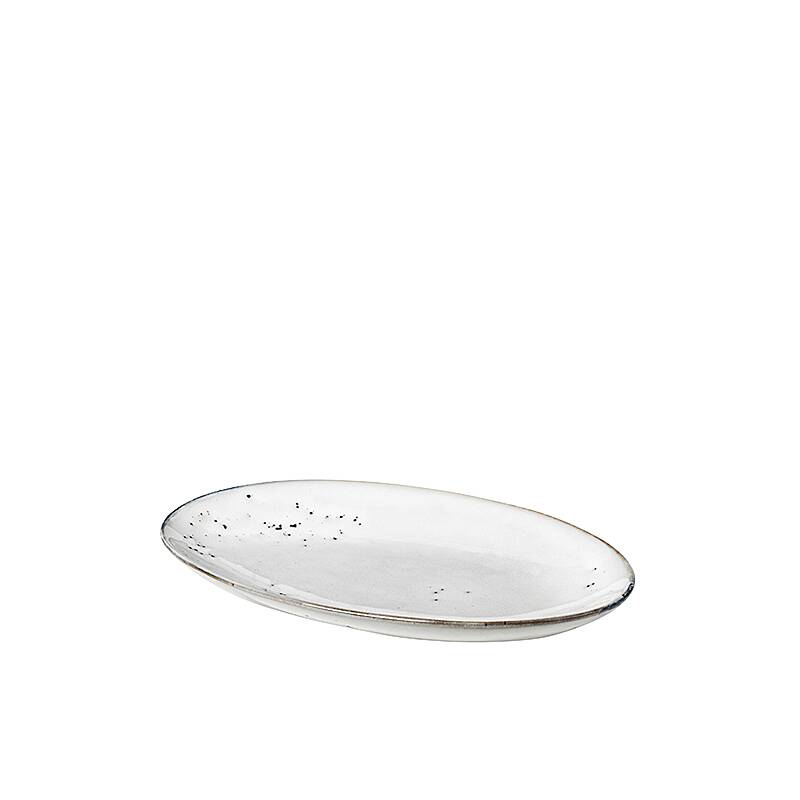 Broste Copenhagen Platte oval 13,6 x 22 cm Nordic Sand
