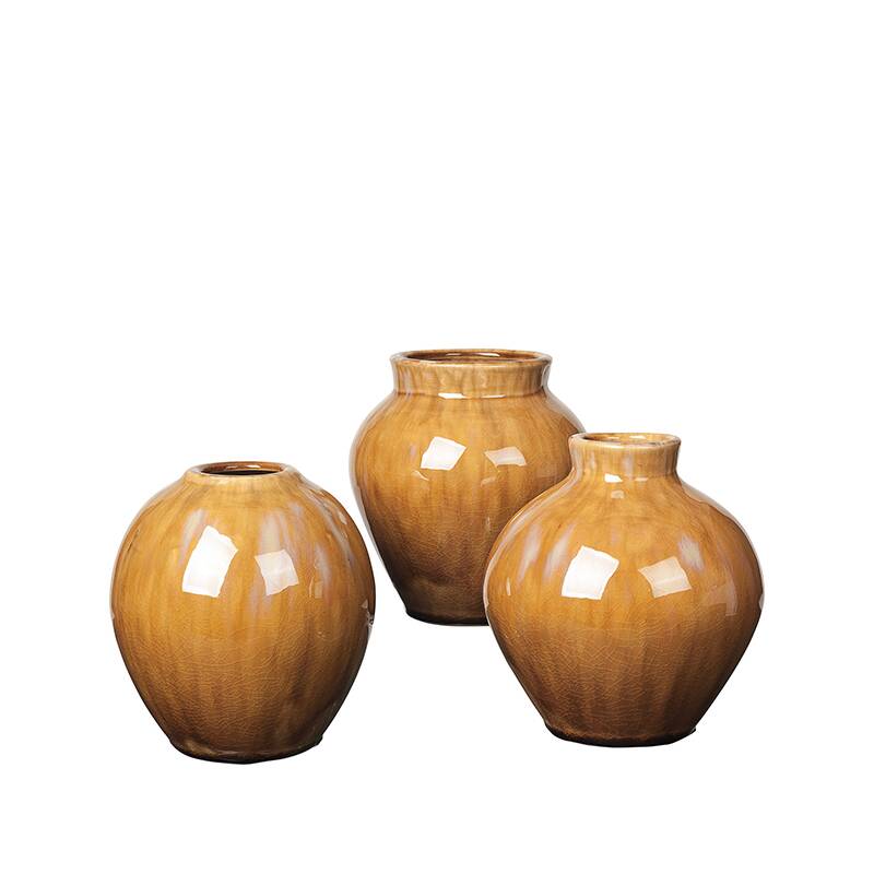Broste Copenhagen Vase 3er-Set Ingrid Apple Cinnamon