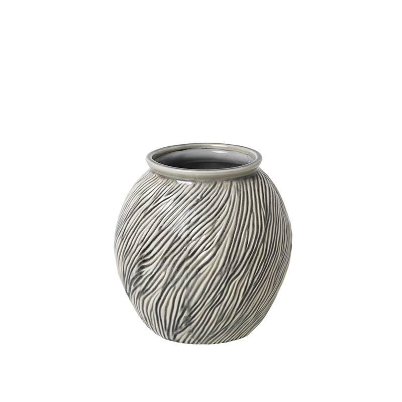Broste Copenhagen Vase Sandy S Keramik Smoked Pearl 