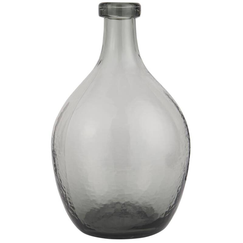 Ib Laursen Vase/Glasballon mundgeblasen grau H36 cm 