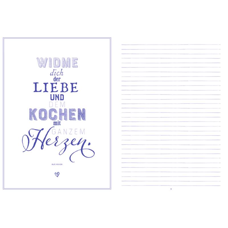 Hölker Verlag Meine liebsten Rezepte - Einschreibbuch (Lavendel)