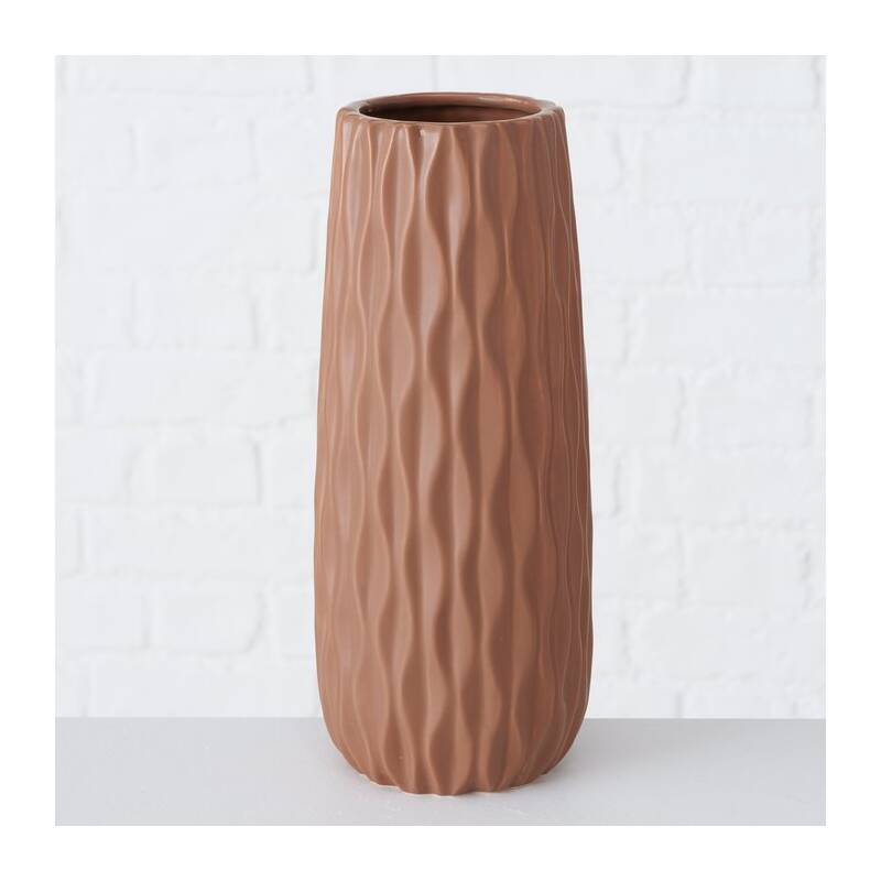Bloominghome Vase Keramik braun im 2er-Set H 25 cm