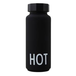 Design Letters Thermosflasche COOL/HOT schwarz