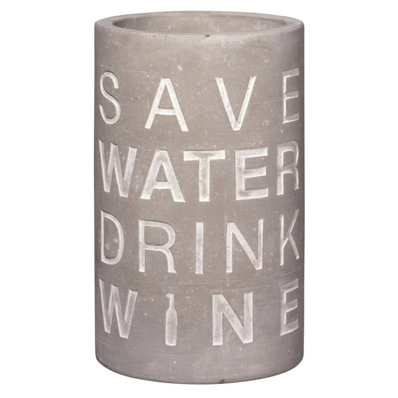 Räder POESIE ET TABLE Beton Flaschenkühler Save water...