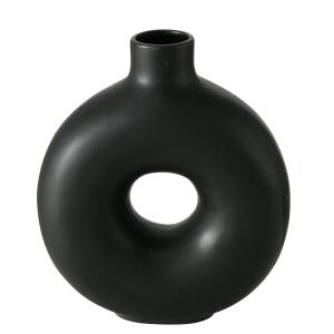 Bloominghome Vase rund schwarz 