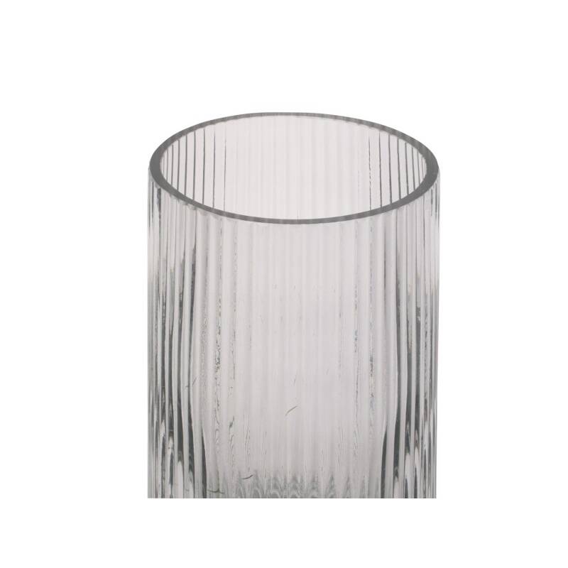 present time Vase Allure Straight Glas dunkelgrau 20 cm