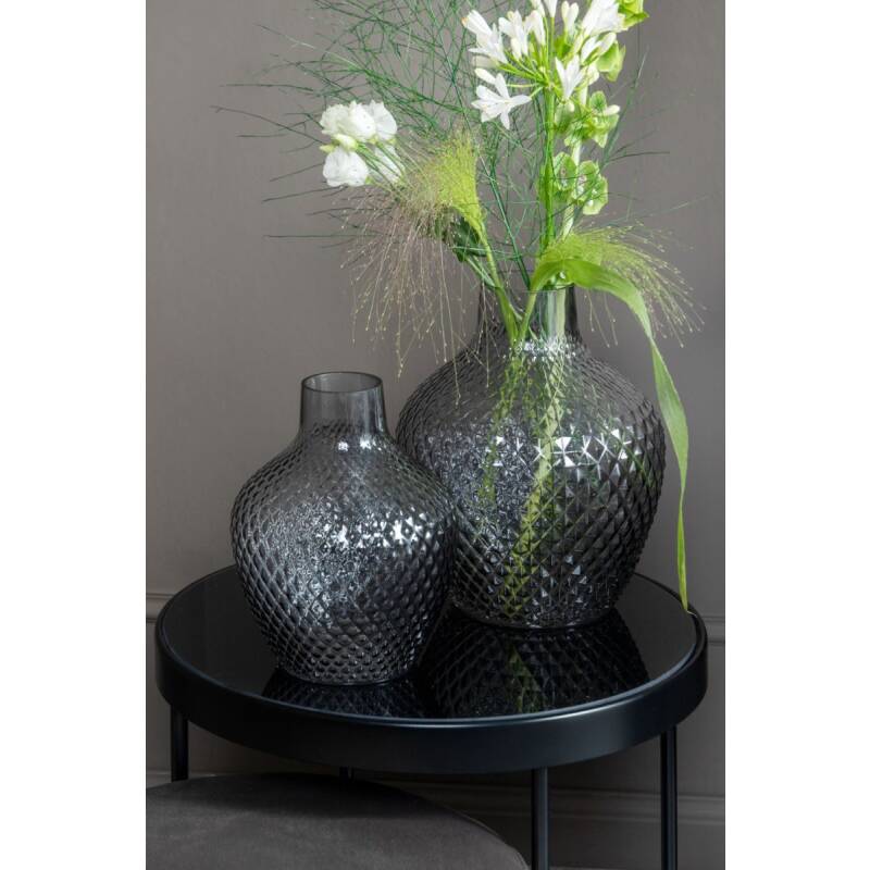 present time Vase Delight Glas dunkelgrau 25 cm