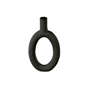present time Vase Ring oval hoch schwarz