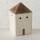 Bloominghome Dekoaufsteller Haus Towny 2er-Set Holz natur/ weiß Höhe 14 cm