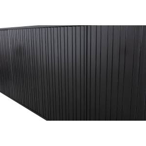 Woood Sideboard New Gravure Kiefer schwarz (FSC) 200 cm