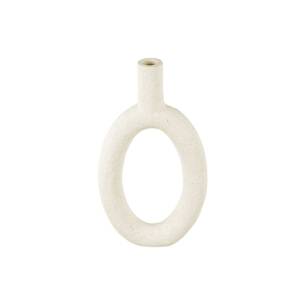 present time Vase Ring oval hoch ivory