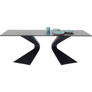 Kare Tisch Gloria schwarz 200 x 100 cm