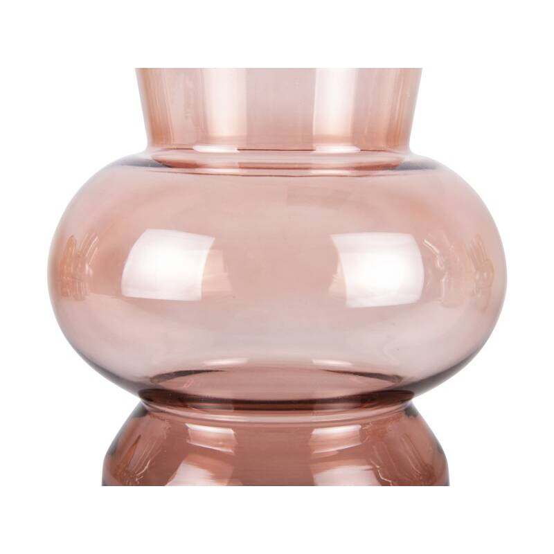 present time Vase Gleam small Glas faded pink