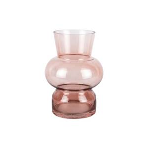 present time Vase Gleam small Glas faded pink