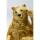 Kare Deko Figur Cuddly Bears gold