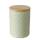 Bloominghome Vorratsdose mit Holzdeckel Porzellan Salbeigrün Design 3 Höhe 19 cm