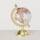 Bloominghome Deko Globus Globe Kunstharz Gold/ Grau/ Altweiß Höhe 14 cm