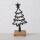 Bloominghome Dekoaufsteller Weihnachtsbaum Stern Holz Eisen schwarz Höhe 21-27 cm