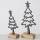 Bloominghome Dekoaufsteller Weihnachtsbaum Stern Holz Eisen schwarz Höhe 21-27 cm