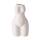 Bloominghome Vase Körper Frauenform Porzellan Weiß Höhe 17 cm