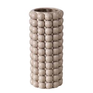 Bloominghome Vase Keramik Beige Crackle Höhe 25 cm