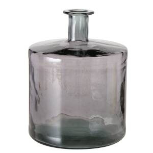 Bloominghome Vase Glas lackiert grau 45 cm