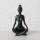 Bloominghome Dekofigur Yoga Frau Höhe 10 cm schwarz