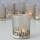 Bloominghome Windlicht Homewood Glas lackiert Variante 2 Höhe 8,5 cm