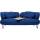 Kare Sofa Peppo 2-Sitzer blau 182 cm