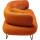 Kare Sofa Peppo 2-Sitzer orange 182 cm